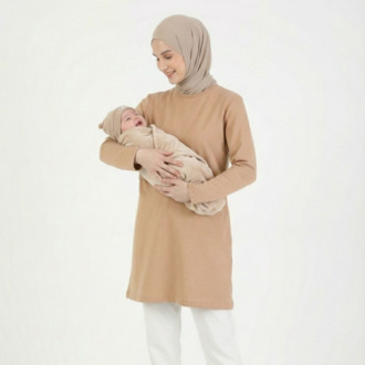 Yumoş Tunik 80cm (Latte)