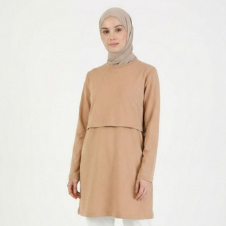 Yumoş Tunik 80cm (Latte)