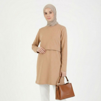Yumoş Tunik 80cm (Latte)