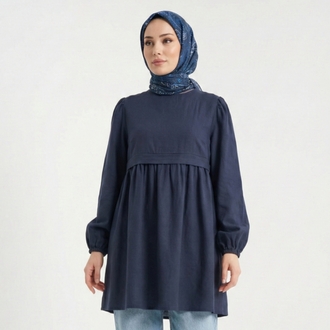 Natural Tunik (Lacivert)