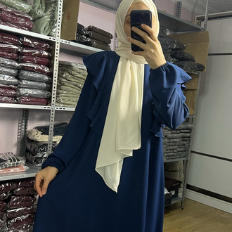 Asel Emzirme Elbisesi (Petrol Mavi)