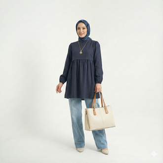 Natural Tunik (Lacivert)