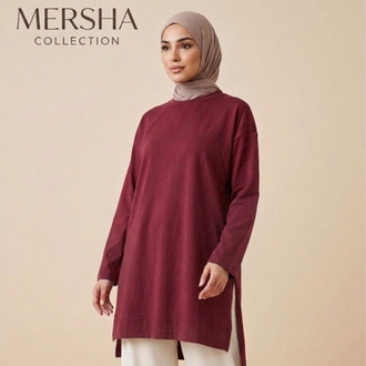 Yazlık Oversize Süprem Tunik (Vişne)