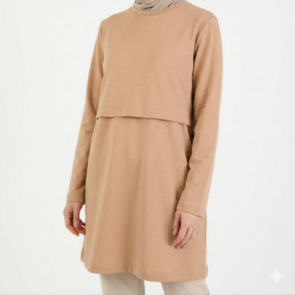 Yumoş Tunik 80cm (Latte)