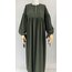 Haki Manşetli Abaya