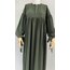 Haki Manşetli Abaya