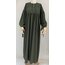 Haki Manşetli Abaya