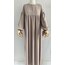 Bej Manşetli Abaya
