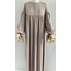 Bej Manşetli Abaya