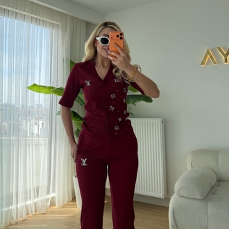 SPOR TAŞLI TAKIM BORDO