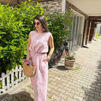 %100 ham keten takım pembe