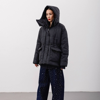 Parlak Zımbalı Baggy Jean Lacivert