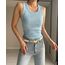 SIFIR KOL BASIC ATLET T-SHİRT %100PAMUK