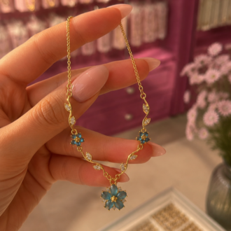 Blue Petal Kolye