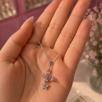 Crystal Butterfly Kolye