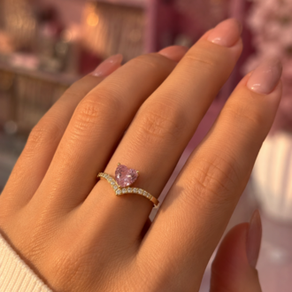 Pinky Heart Yüzük