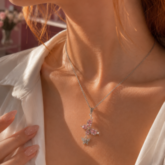 Crystal Butterfly Kolye