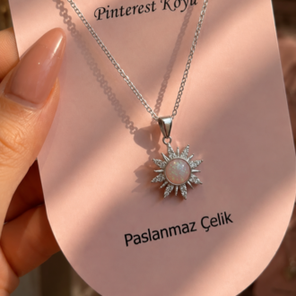 Silver Güneş Kolye