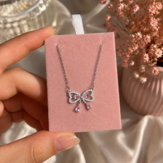Silver Bow Kolye