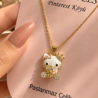Gold Hello Kitty Kolye