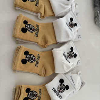 12 Çift Oysho Everyday Mickey Mouse Çorap