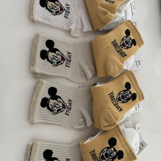 12 Çift Oysho Everyday Mickey Mouse Çorap