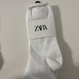 12 Çift Zara Beyaz Crew Çorap – JOIN LIFE