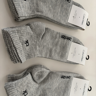 Calvin Klein Gri Çorap - 12 Çift