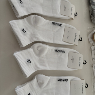12 Çift Calvin Klein Beyaz Çorap