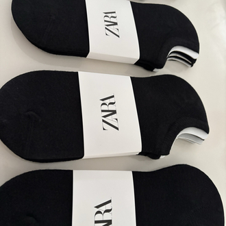 12 çift Zara Siyah Patik Çorap