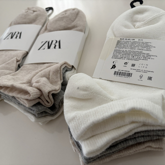 12 Çift ZARA Dikişsiz Join Life Organik Pamuklu Çorap