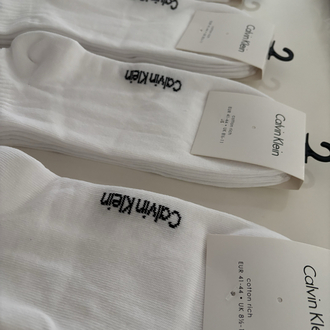 12 Çift Calvin Klein Beyaz Çorap