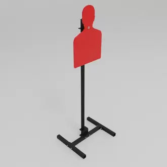 Silüet Çelik Hedef 40×60 cm (Metal Bileşenli Metal Ayak)