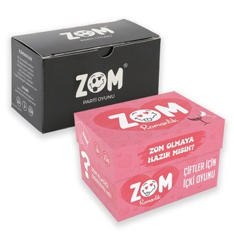 Zom Klasik İçki Oyunu Ve Zom Romantik İçki Oyunu İkili Set | Shot Oyunu | Yılbaşı Oyunu