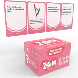 Zom Romantik İçki Oyunu Sevgililer Günü Oyunu Yetişkinler İçin 150 Kartlı Kutu Oyunu