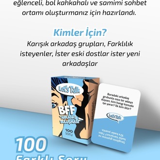 Bff Arkadaş Buluşması 100 Soru Eğlenceli Parti Yılbaşı Grup Kart Kutu Oyunu