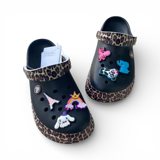Crocs Özel Seri - Siyah Leopar