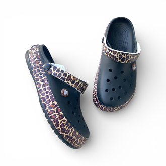 Crocs Özel Seri - Siyah Leopar