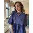 Oversize Poplin Penye Elbise (İndigo)