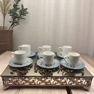 Etnik Mandala Desenli 6'lı Fincan Takımı