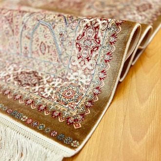 Lüks Mihraplı Madalyon Desenli 90 X 150 CM İpek Halı