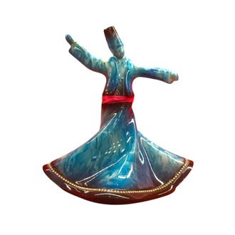 Dekoratif Semazen Biblo Turkuaz 22 CM