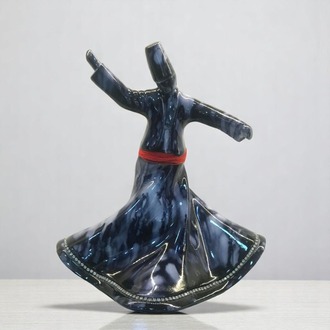 Dekoratif Semazen Biblo Siyah 22 CM