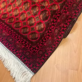 MEVLANA BAZAAR Üçlü Madalyon Motifli 90 x 300 İpek Yolluk