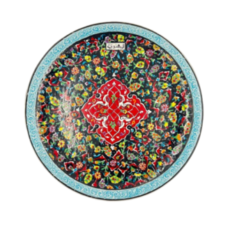 Dekoratif Seramik Çini Desenli 20 CM Tabak