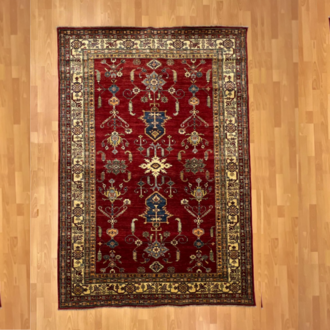 Şirvan Dikey Madalyon Motifli 243 X 175 El Dokuma Halı