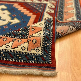 Yörük Çift Madalyon Motifli 223 x 171 El Dokuma Halı