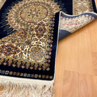 Dairesel Madalyon (Göbek) Motifli Lüks 90 x150 CM İpek Halı