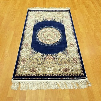 Dairesel Madalyon (Göbek) Motifli Lüks 90 x150 CM İpek Halı