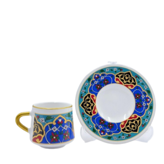 Otantik 2 Kişilik Kahve Fincan Takımı